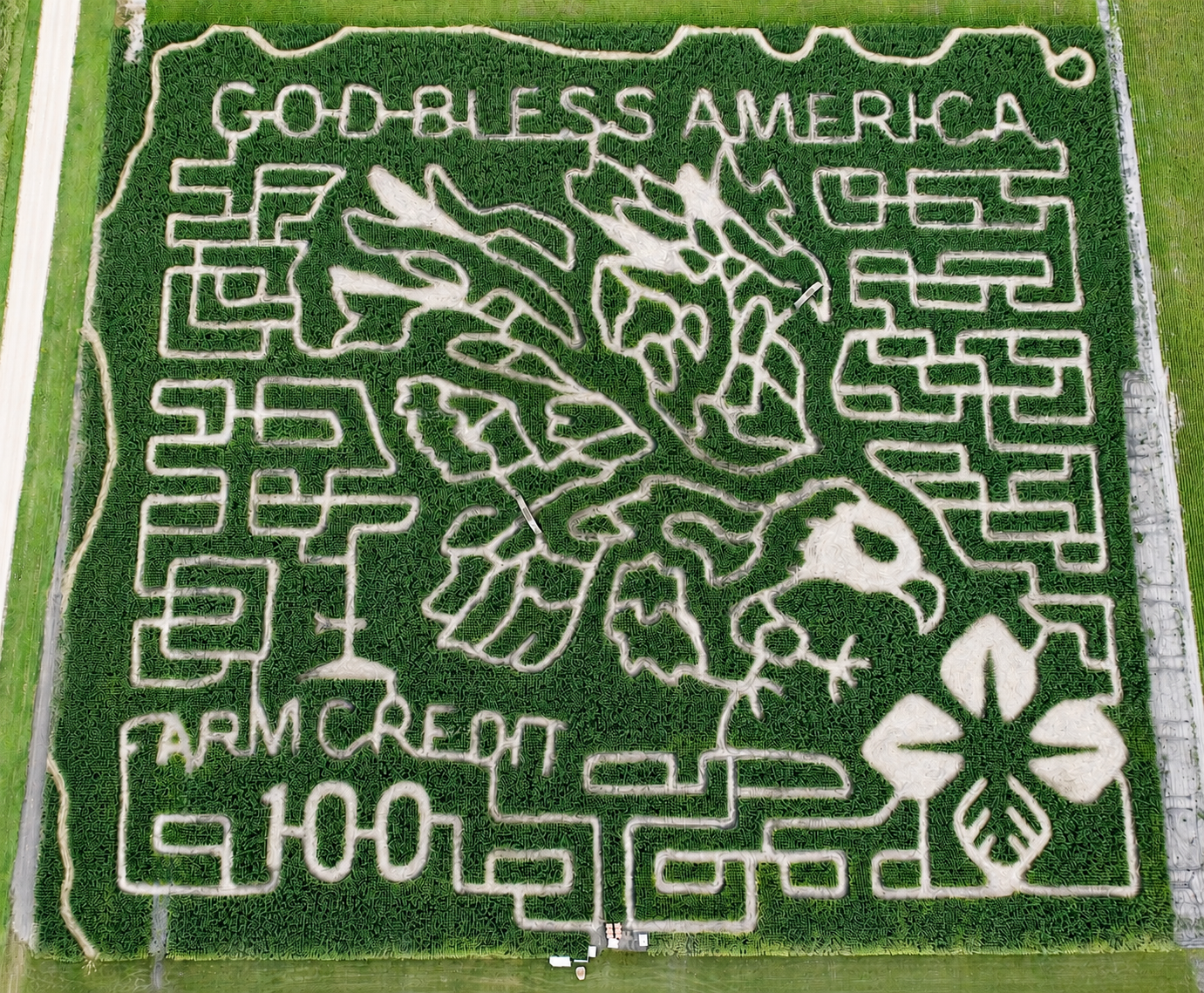 2016 Valley Corn Maize aerial shot